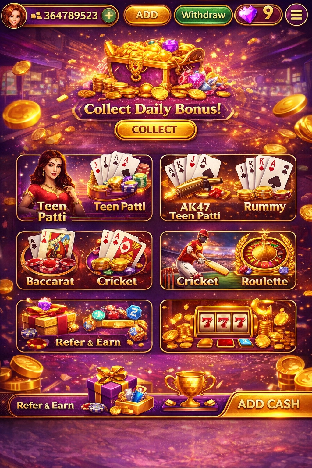 SpinMillion game