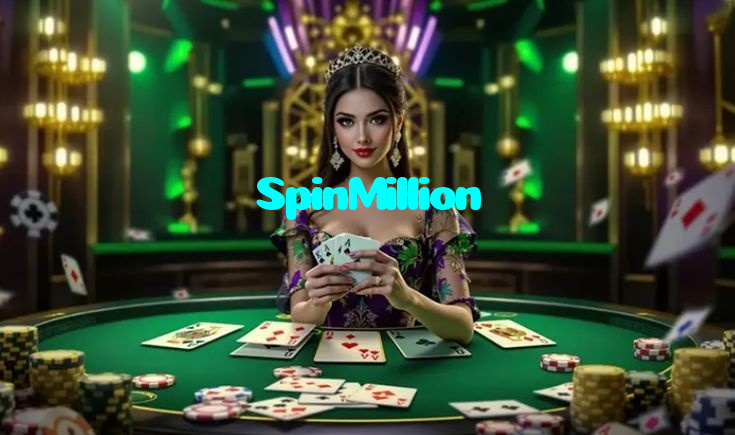 SpinMillion casino presented on mobile device in Pakistan with slots and live games