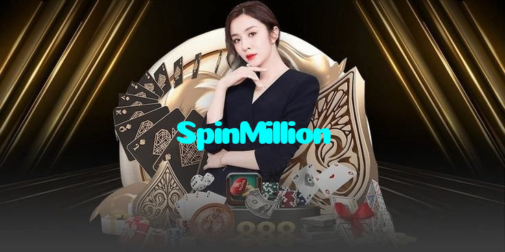 SpinMillion casino presented on mobile device in Pakistan with slots and live games
